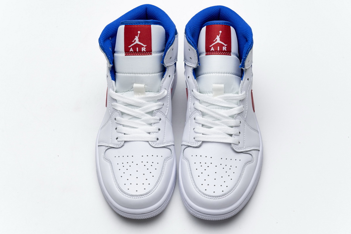 OG Jordan 1 Mid White Red Royal (W),BQ6472-164