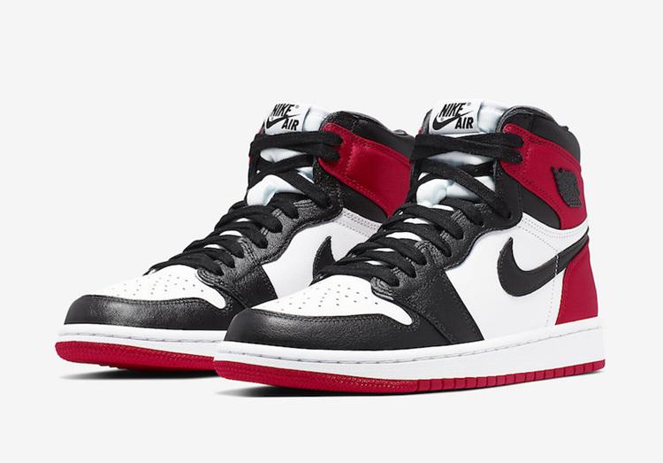 OG Jordan 1 Retro High Satin Black Toe (W),CD0461-016