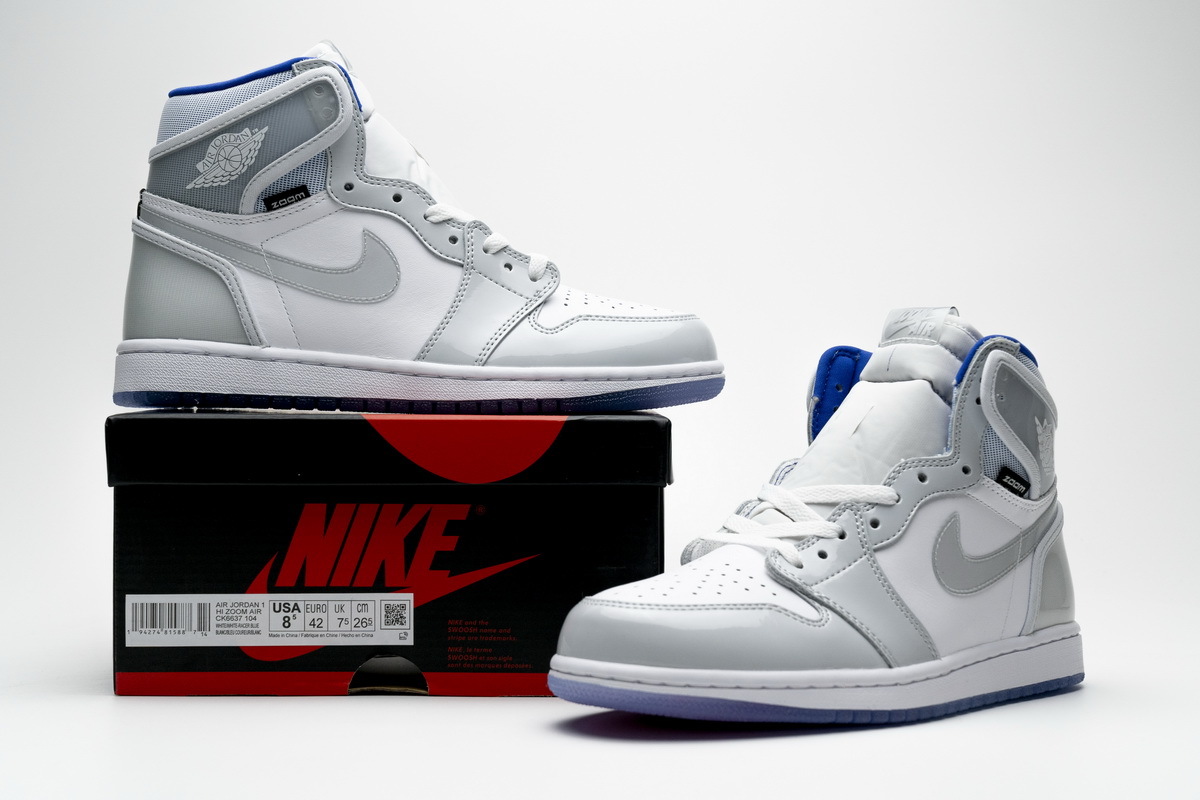 OG Jordan 1 Retro High Zoom White Racer Blue,CK6637-104