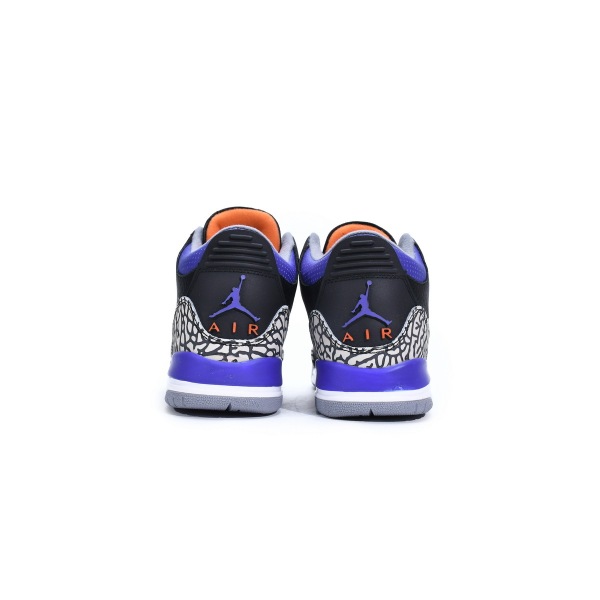 OG Jordan 3 Retro Black Court Purple,CT8532-050 