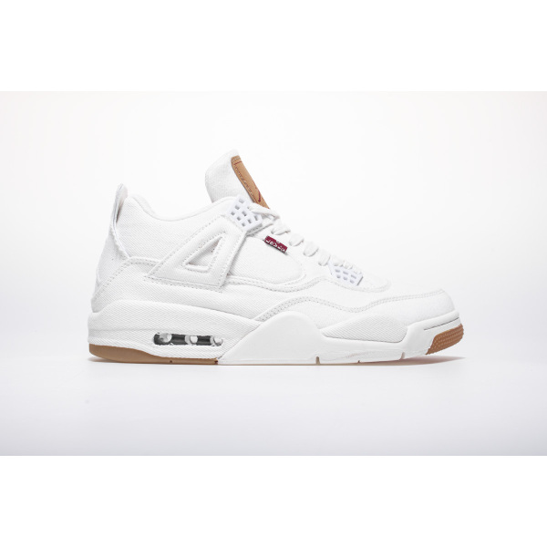 OG Jordan 4 Retro Levi's White (Levi's Tag)，AO2571-100