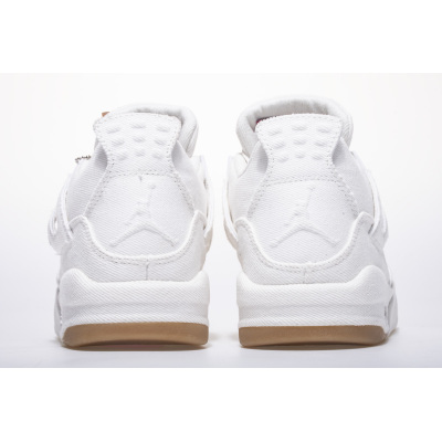 OG Jordan 4 Retro Levi's White (Levi's Tag)，AO2571-100