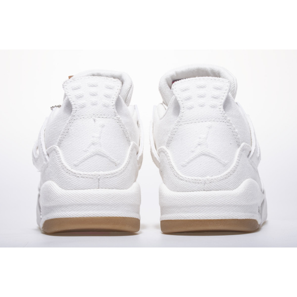 OG Jordan 4 Retro Levi's White (Levi's Tag)，AO2571-100