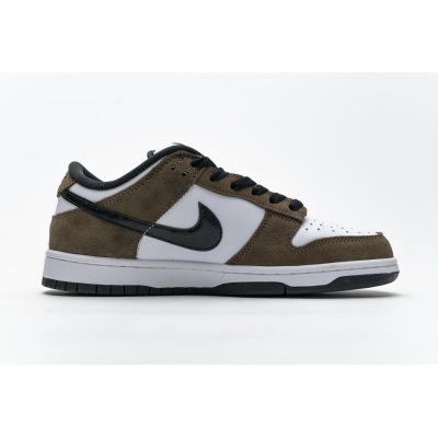 OG SB Dunk Low White Black Trail End Brown