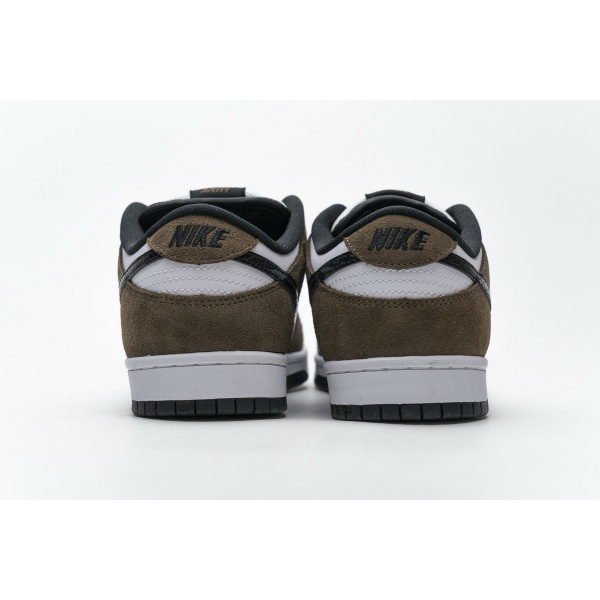 OG SB Dunk Low White Black Trail End Brown