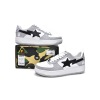 PKGoden A Bathing Ape Bape Sta Low White Grey Black,1G70-109-0004