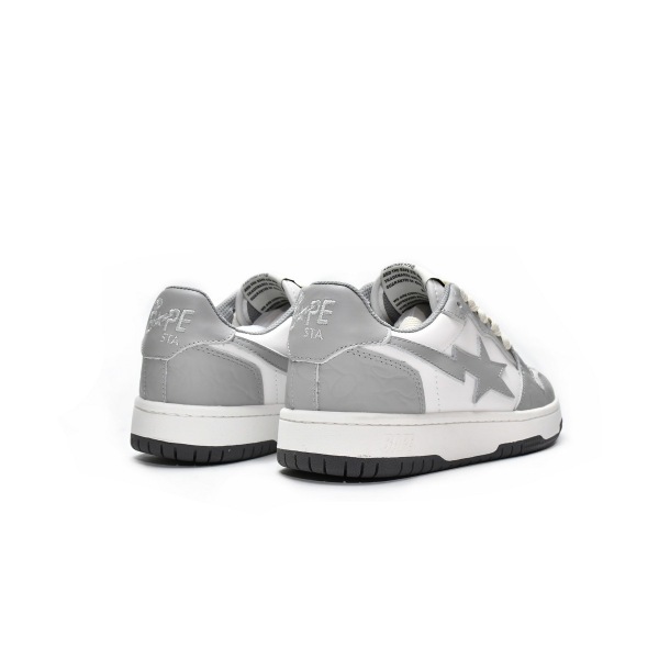 PKGoden A Bathing Ape Court Sta Light Grey Cream
