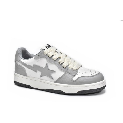 PKGoden A Bathing Ape Court Sta Light Grey Cream