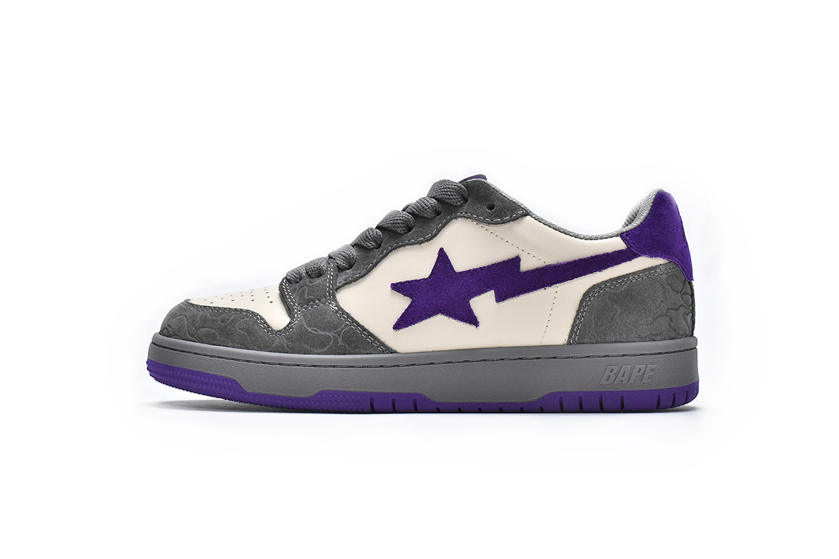 PKGoden A Bathing Ape Court Sta Mist Grey Royal Purple