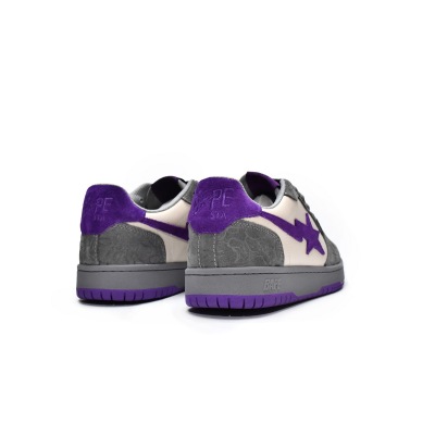 PKGoden A Bathing Ape Court Sta Mist Grey Royal Purple