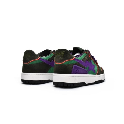 PKGoden A Bathing Ape Sk8 Sta Dark Purple Green