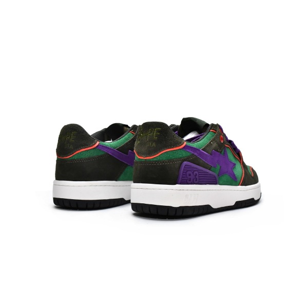 PKGoden A Bathing Ape Sk8 Sta Dark Purple Green