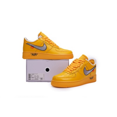 PKGoden Air Force 1 Low OFF-WHITE University Gold Metallic Silver