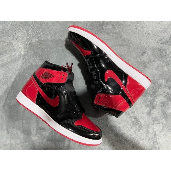 PKGoden Air Jordan 1 High OG Bred Patent,555088-063