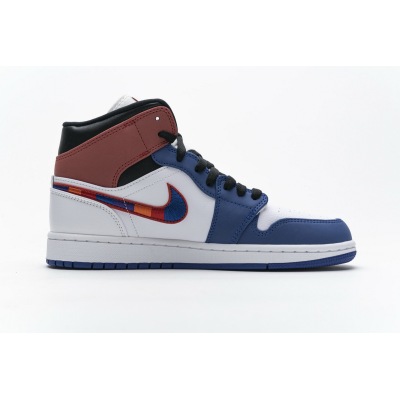 PKGoden Air Jordan 1 Mid Multi-Color Swoosh