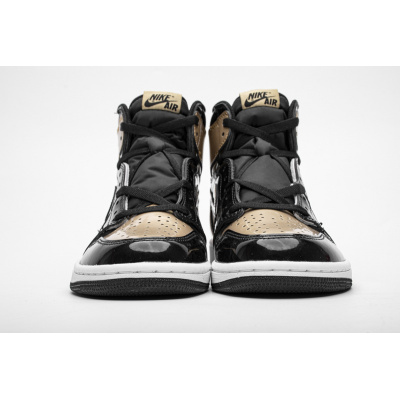 PKGoden Air Jordan 1 Retro High NRG Patent Gold Toe,861428-007