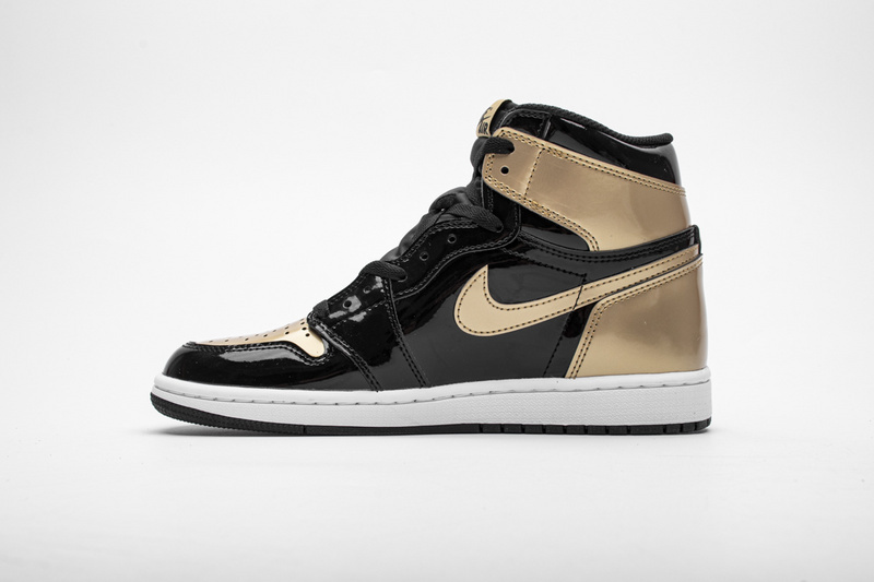 PKGoden Air Jordan 1 Retro High NRG Patent Gold Toe,861428-007
