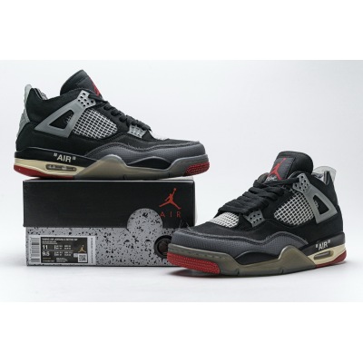 PKGoden Air Jordan 4 OFF-White Bred