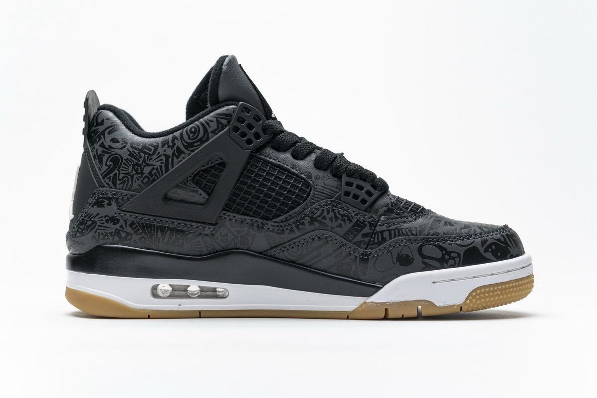 PKGoden Air Jordan 4 Retro Laser Black Gum