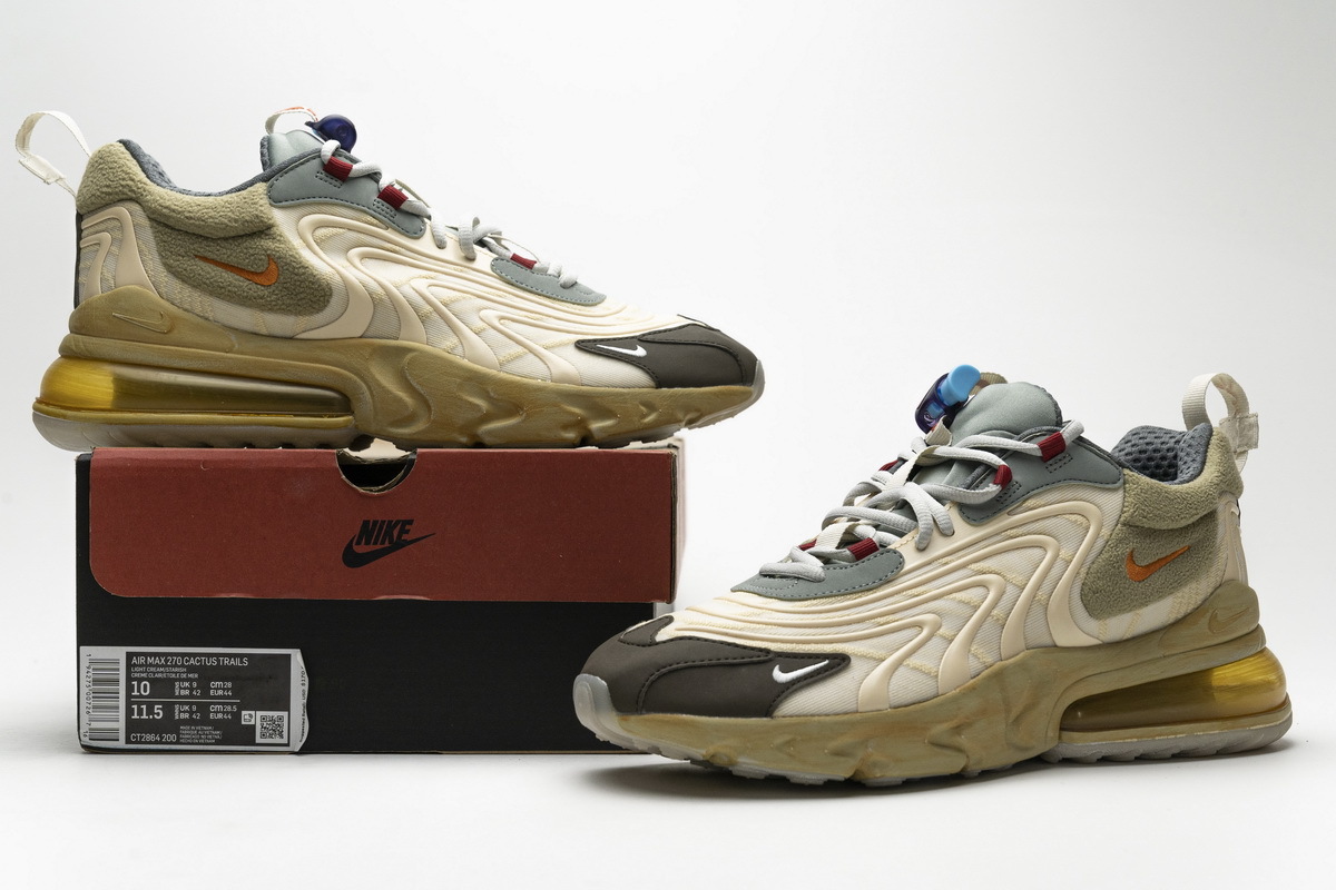 PKGoden Air Max 270 React ENG Travis Scott Cactus Trails