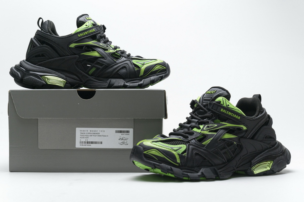 PKGoden Blenciaga Track 2 Sneaker Black Green