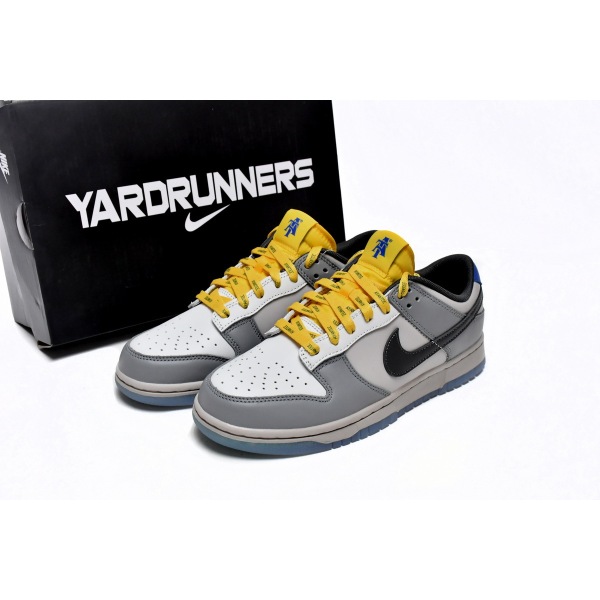 PKGoden Dunk Low Gray, Black and Yellow,DR6187-001
