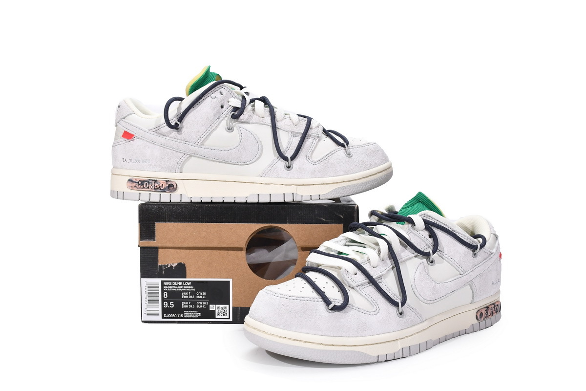 PKGoden Dunk Low Off-White Lot 20,DJ0950-115