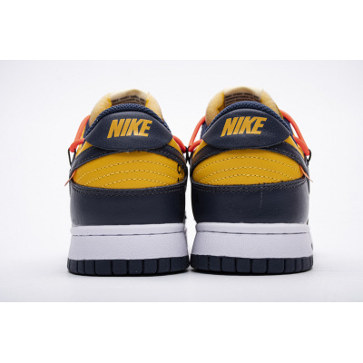 PKGoden Dunk Low Off-White University Gold Midnight Navy,CT0856-700