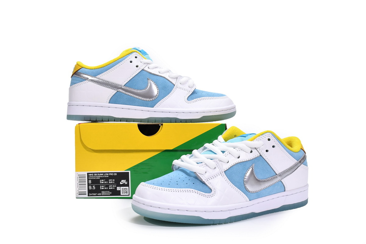 PKGoden Dunk Low Pro FTC Lagoon Pulse,DH7687-400