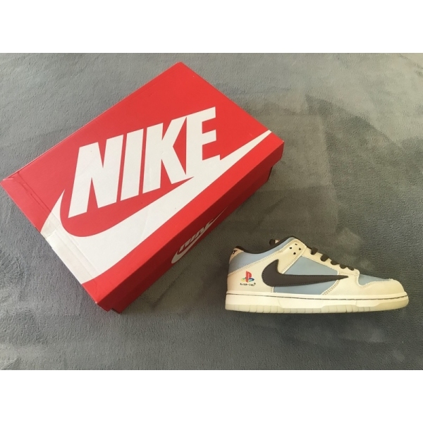 PKGoden Dunk Low SP5 Travis Scott  PlayStation Beige Blue,CU1726-800