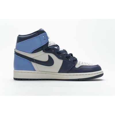 PKGoden Jordan 1 Retro High Obsidian UNC,555088-140