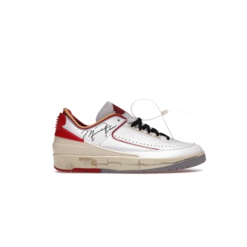 PKGoden Jordan 2 Retro Low SP Off-White White Red,DJ4375-106