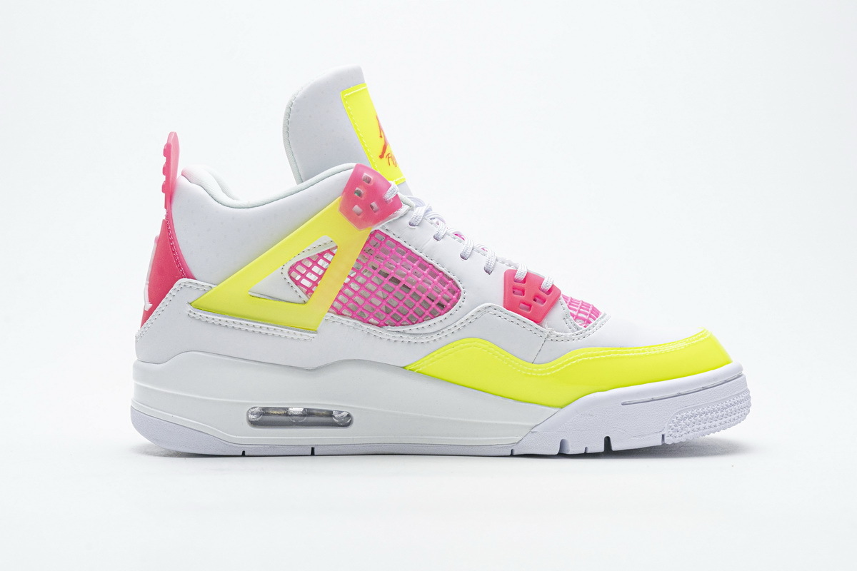 PKGoden Jordan 4 Retro White Lemon Pink (GS)