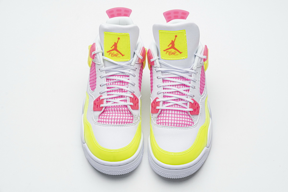 PKGoden Jordan 4 Retro White Lemon Pink (GS)