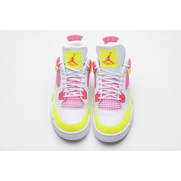 PKGoden Jordan 4 Retro White Lemon Pink (GS)