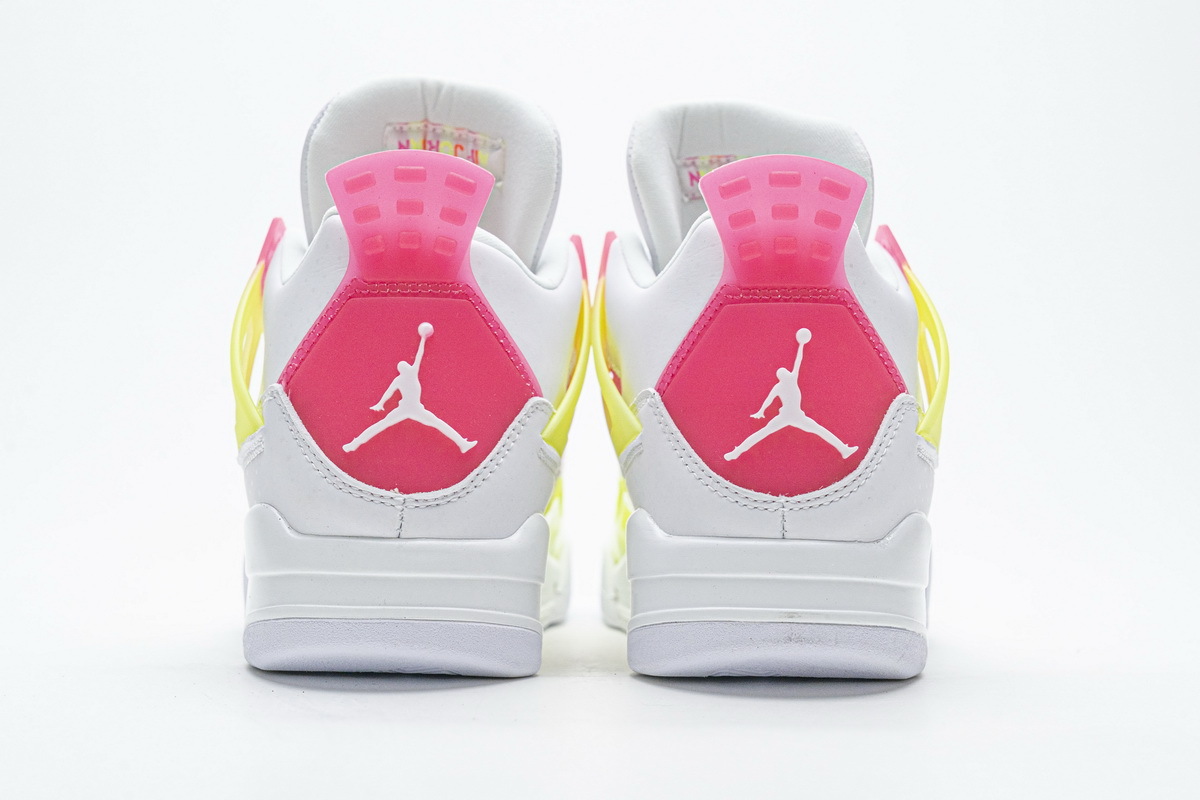 PKGoden Jordan 4 Retro White Lemon Pink (GS)