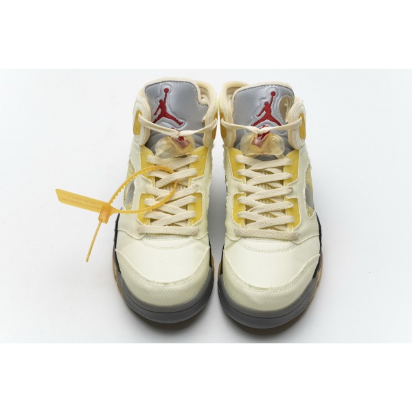 PKGoden Jordan 5 Retro OFF-WHITE Sail,DH8565-100