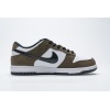 PKGoden SB Dunk Low White Black Trail End Brown,304292-102
