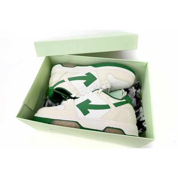 PKGoden OFF-WHITE Out Of Office White Green,OMIA189 C99LEA00 10455