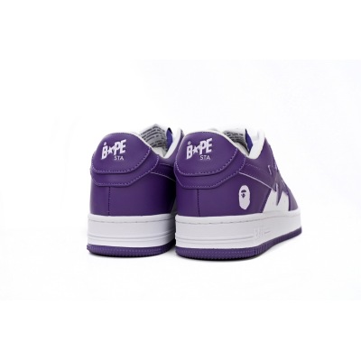 Special Sale A Bathing Ape Bape Sta Low White Purple,1170 0191 007