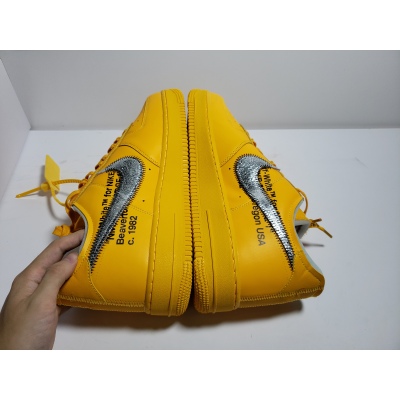 PKGoden Air Force 1 Low OFF-WHITE University Gold Metallic Silver