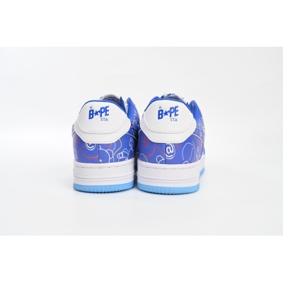 Special Sale A Bathing Ape Bape Sta Low Black Blue Color Spray Painting,1H73191913