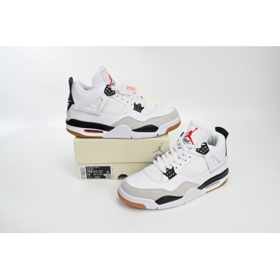 PKGoden Jordan 4 Retro SB White Black,DR5415-100