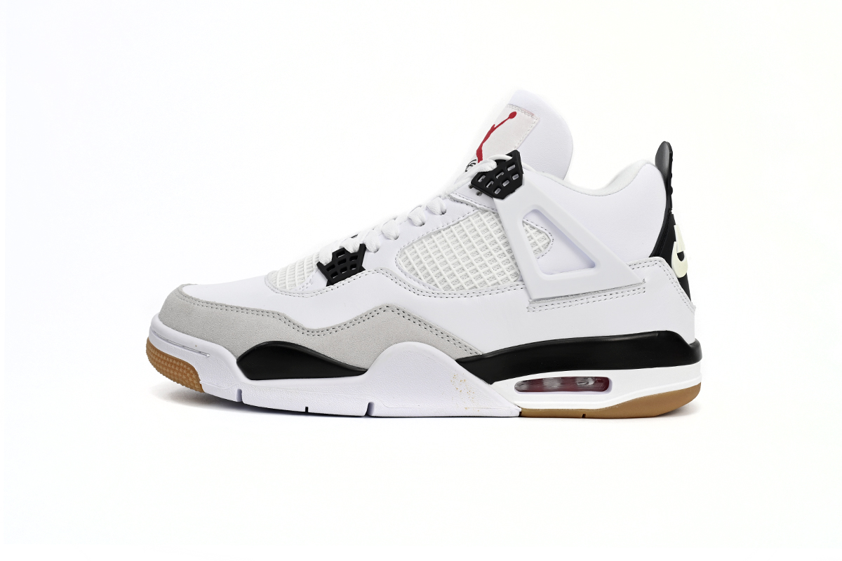 PKGoden Jordan 4 Retro SB White Black,DR5415-100
