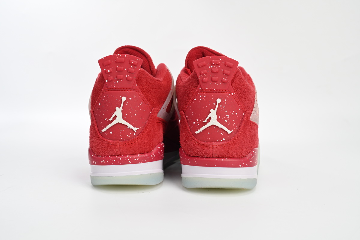 PKGoden Jordan 4 Retro Wine red ink splashing