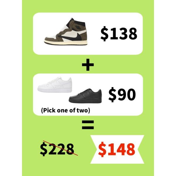 Buy ONE PK Jordan Get One Free Air Force 1