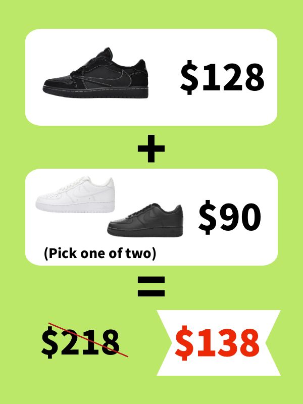 Buy ONE PK Jordan Get One Free Air Force 1-