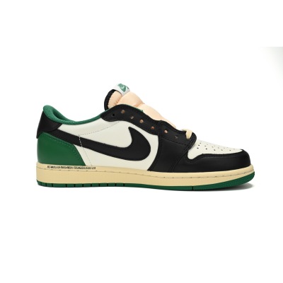 PKGoden Jordan 1 Low Black Green Barb Travis Scott,DM7866-128