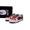 PKGoden A Bathing Ape Bape Sk8 Sta Low White Red,1G70-109-0020