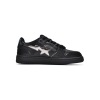 PKGoden A Bathing Ape Bape Sk8 Sta Low Black Silver,1G70-109-0018